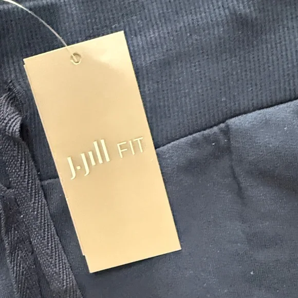 J Jill Navy Tie-Dye Jogger Bottoms - Pink & White Accent - Picture 6 of 6